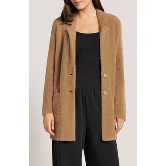 Matty M Vesper Two-Button Coatigan in Camel at Nordstrom, Size X-Small
