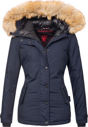 Navahoo Dames Winterjas Laura - Warm, Stijlvol & Met Afneembare Bontkraag