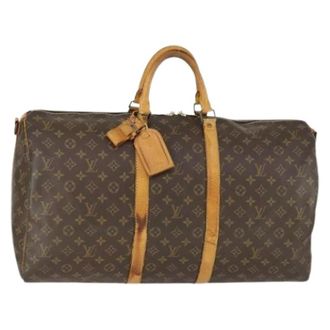 Louis Vuitton Pre-owned Weekend Bags, female, Brown, Size: ONE SIZE Pre-owned Canvas Weekend Bag
