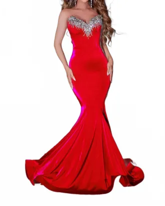 Portia & Scarlett Evening Dress In Red