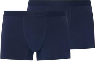 Hanro Cotton Essentials 2-Pack Cotton Boxer Briefs in Deep Navy/Deep at Nordstrom, Size Xx-Large