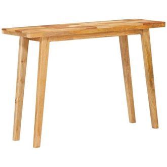 vidaXL Dinning Table Natural 100 x 35 x 75 cm Solid Mango Wood vidaXL