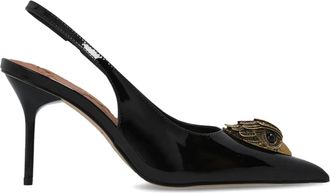 Kurt Geiger 85mm grote Eagle sling pumps - Zwart