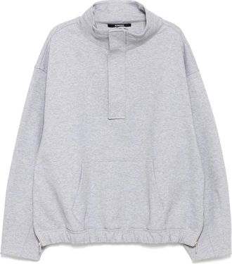 Songzio Felpa Youth Aquarelle cocoon a collo alto - Grigio