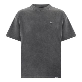 Represent T-Shirts, male, Gray, Size: S Metal Initial R T-Shirt