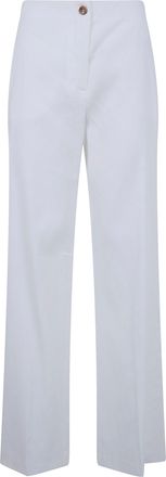 Seventy Linen Cotton Stretch Vintage Effect Trousers