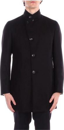 Tagliatore Gordon Coat - Heren - Mantel - Zwart - XL - Katoen - Jassen