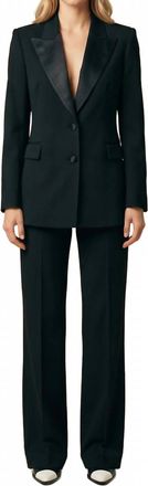 Oud Paris Lenny Stretch Blazer In Black