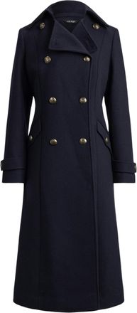 Ralph Lauren Double-Breasted Tailored Wool-Blend Twill Coat