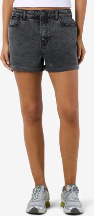 Noisy May Jeansshorts NOISY MAY NMMONI HW DNM SHORTSAZ391DG NOOS, Damen, Gr. XL (42), N-Gr, dunkelgrau denim, Denim/Jeans, Obermaterial: 99% Baumwolle, 1% Elast