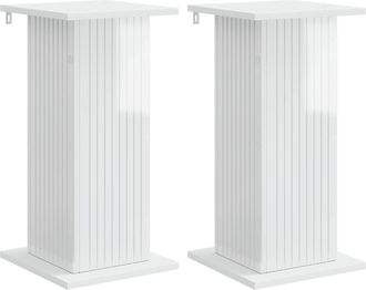 vidaXL Soporte De Plantas 2 Uds. Brillante 30,5 X 30 X 60,5 Cm Vidaxl