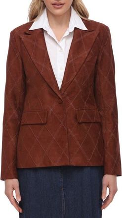 Bagatelle Faux Suede Blazer in Cognac at Nordstrom, Size X-Large