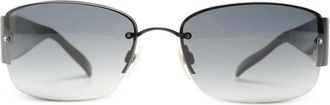 Chanel 2000s rimless sunglasses - Zwart