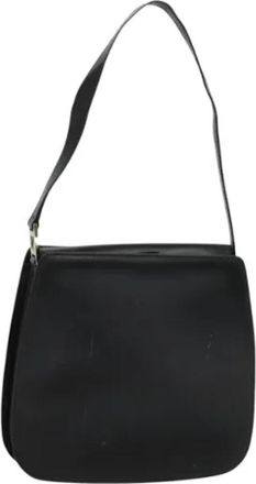 Gucci Pre-owned Leather gucci-bags - Dames - Vintage Schoudertas - Zwart - ONE Size - Leer - Vintage