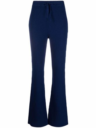 Alberta Ferretti Pantaloni svasati a coste - Blu