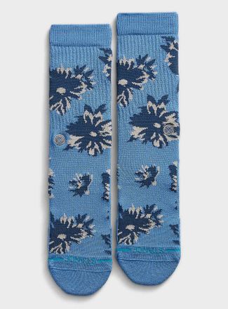 Stance Mens Blue floral socks