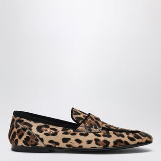 Dolce & Gabbana Loafers in pony hair with leopard print