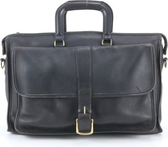 Coach Black Leather Briefcase (Pre-Owned)