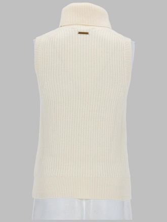 Michael Michael Kors Wool-Blend Sleeveless Sweater - White