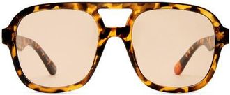 AIRE Whirlpool 53mm Aviator Sunglasses in Chocolate Tort /Tan Tint at Nordstrom