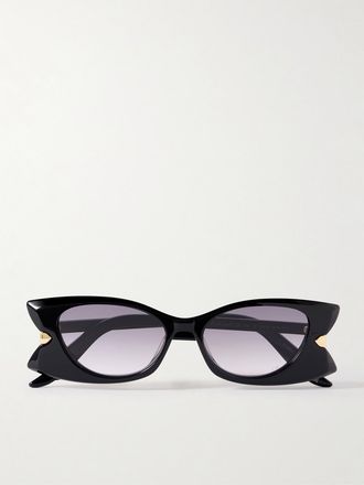 Dior Occhiali Da Sole In Acetato Con Montatura Cat-eye Diorbutterfly S2i - Nero