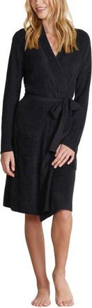 Barefoot Dreams CozyChic Lite Ribbed Robe in Black at Nordstrom, Size Large/x-Large