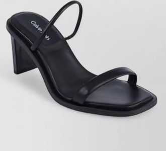 Calvin Klein leather stiletto heel mules