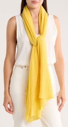 Portolano Open Knit Wrap Scarf in Tweety Yelllow at Nordstrom Rack