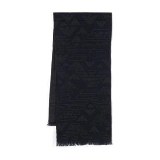 Emporio Armani Heren, Accessoires, Blauw, Maat: ONE Size Wol
