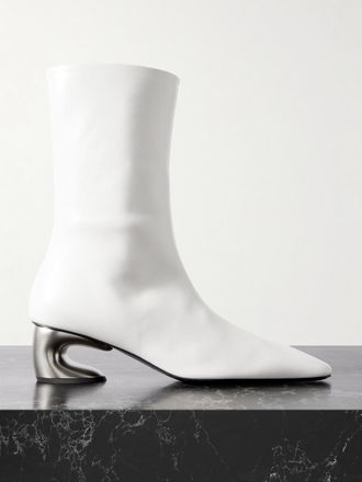 Jil Sander Stivaletti In Pelle - Bianco