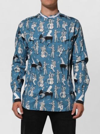 Dolce & Gabbana jazz print cotton shirt
