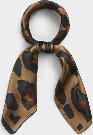 Simons Womens Semi-sheer leopard scarf