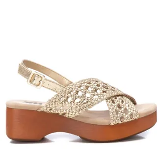 Xti Womens Fashion Platform Sandals In Gold