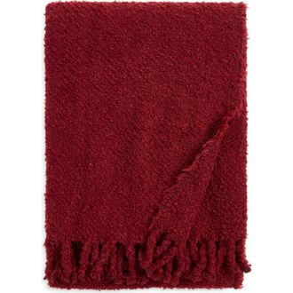Nordstrom Haven Tassel Throw in Red Grape at Nordstrom Rack