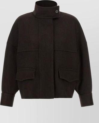 Alberto Biani wool bomber jacket