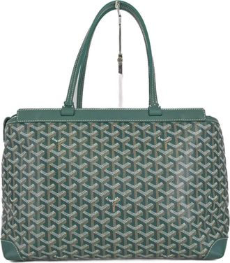 Goyard Bellechasse Green Coated Canvas Tote Bag (Pre-Owned)