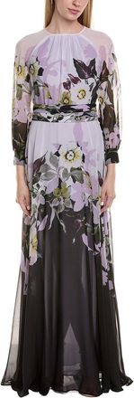 Teri Jon by Rickie Freeman Teri Jon By Rickie Freeman Printed Maxi Dress