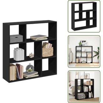 vidaXL The Living Store Libreria Divisorio Nera 102x29x103,5 cm in Truciolato - Truciolato