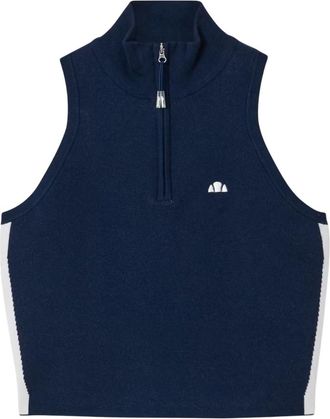 Ellesse Dames/Dames Surista Quarter Zip Top (Marine)