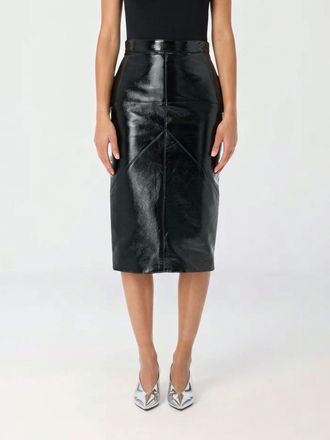 Lanvin High-Waisted Faux Leather Midi Pencil Skirt