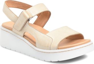 B&oslash;rn Kit Slingback Platform Sandal in Natural Leather at Nordstrom, Size 11