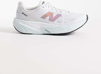 New Balance Fuelcell Rebel v5 - Sneakers da corsa da donna bianche, azzurre e rosa-Bianco