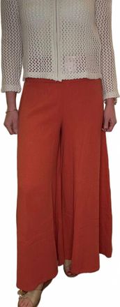 Elan Womens Smocked Waist Pants In Cayenne