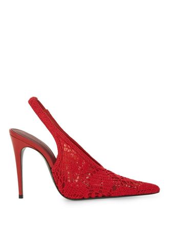 Magda Butrym Red Crochet Pumps