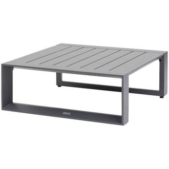 Hesperide Hesperide - Tavolino da giardino quadrato allure in grafite 79 x 79 x 30 cm in alluminio - Hesp&eacute;ride