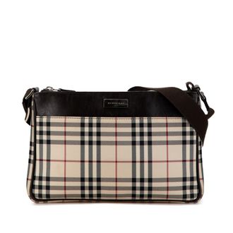 Burberry Pre-owned Burberry House Check Canvas Crossbody Ladies 72HRV437O3JUDXYP
