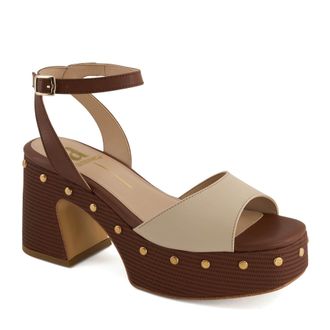 Andrea Womens Heeled Platform Sandals