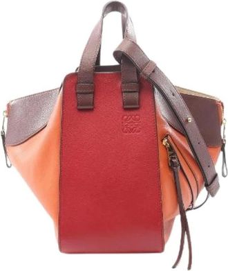 Loewe Pre-owned Hammock Small Leather 2way Bag - Dames - Vintage Handtas - Veelkleurig - ONE Size - Leer - Vintage