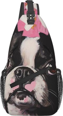 Generic Terrier Dog Sling Bag Lightweight Crossbody Bag Trendy Backpack For Outdoors Women Sports