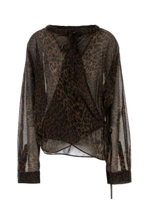 Balenciaga Printed Georgette Blouse